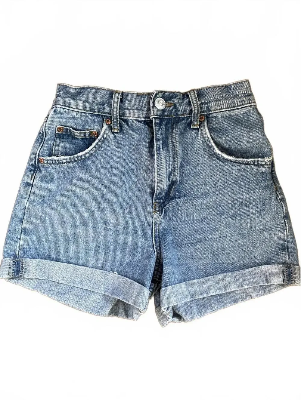BDG Mom Jean Denim Short Size 25 Medium Wash Casual Beach Festival Summer