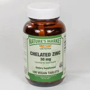 Nature’s Market Chelated Zinc 30 mg